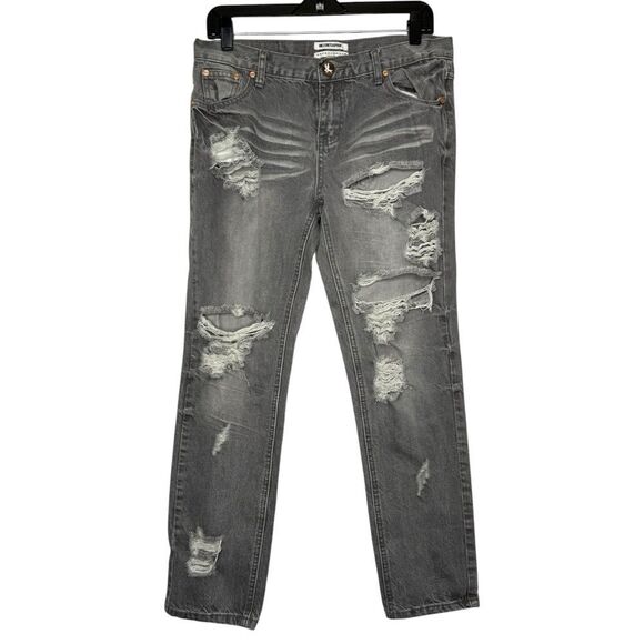 |EUC| ONE TEASPOON “Awesome Baggies” Mid Rise Relaxed Leg Distressed Jeans - Picture 1 of 7